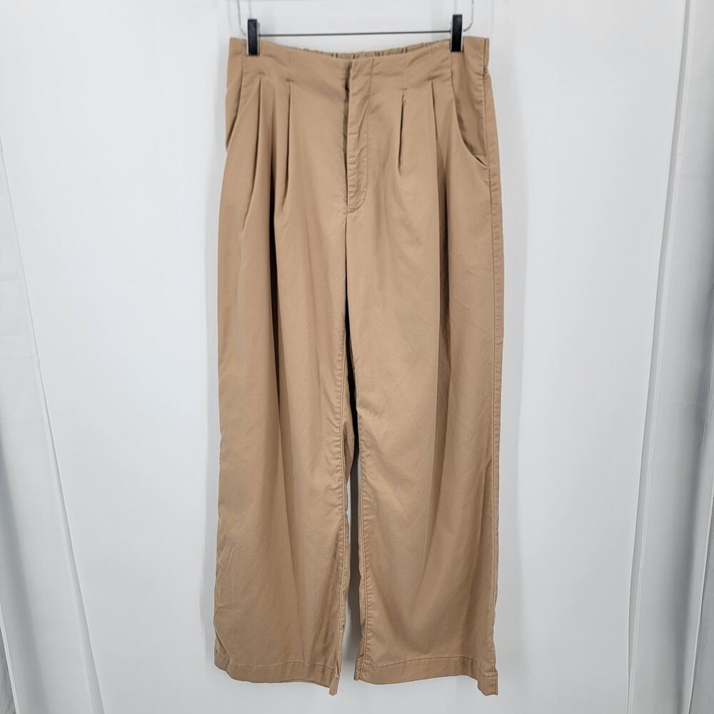 Wonderly Pants Womens 10 Tan Wide Leg